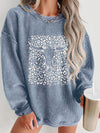 Comfort and Style: Women's Round Neck Drop Shoulder Sweatshirt