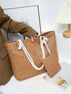 Chic and Versatile Straw Bag Set for Teen Girls and Women on the Go - Perfect for College, Outdoors, and Travel!