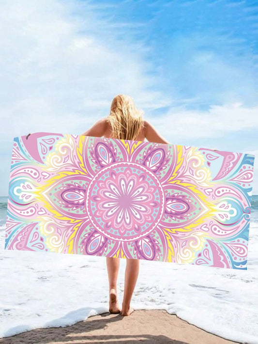 This Peacock Wreath Ultrafine Fiber Beach Mat and Towel is a must-have for any outdoor enthusiast. Made with ultrafine fibers, it dries quickly and absorbs water efficiently, making it perfect for beach days or picnics. Its multipurpose design also makes it a versatile essential for any outdoor adventure.