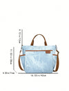 Chic Canvas Tote Bag for Stylish Middle-Aged Women