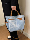 Chic Canvas Tote Bag for Stylish Middle-Aged Women