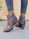 2024 Chic European and American Fashion High Heel Short Boots for Women in Large Sizes