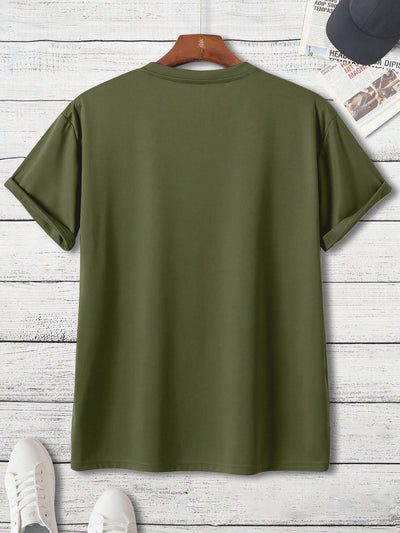 Summer Fun: Men's Casual Cartoon Printed Short Sleeve T-Shirt