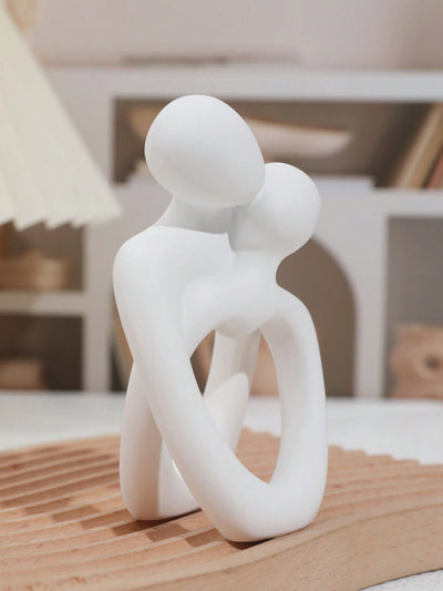 Modern Resin Couple Sculpture: Unique Living Room Decor and Wedding Gift