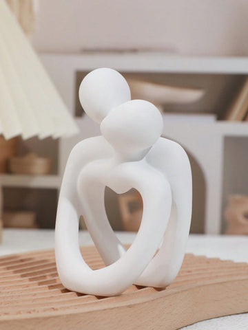 Modern Resin Couple Sculpture: Unique Living Room Decor and Wedding Gift