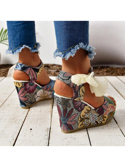 Stylish Summer Platform Cheongsam Shoes: Embroidered, Waterproof, and Chic