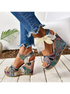 Stylish Summer Platform Cheongsam Shoes: Embroidered, Waterproof, and Chic