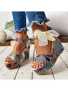 Stylish Summer Platform Cheongsam Shoes: Embroidered, Waterproof, and Chic