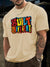 Urban Style: Men's Letter Print Short Sleeve T-Shirt