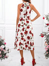 Chic Floral Print Halter Dress: A Timeless Classic