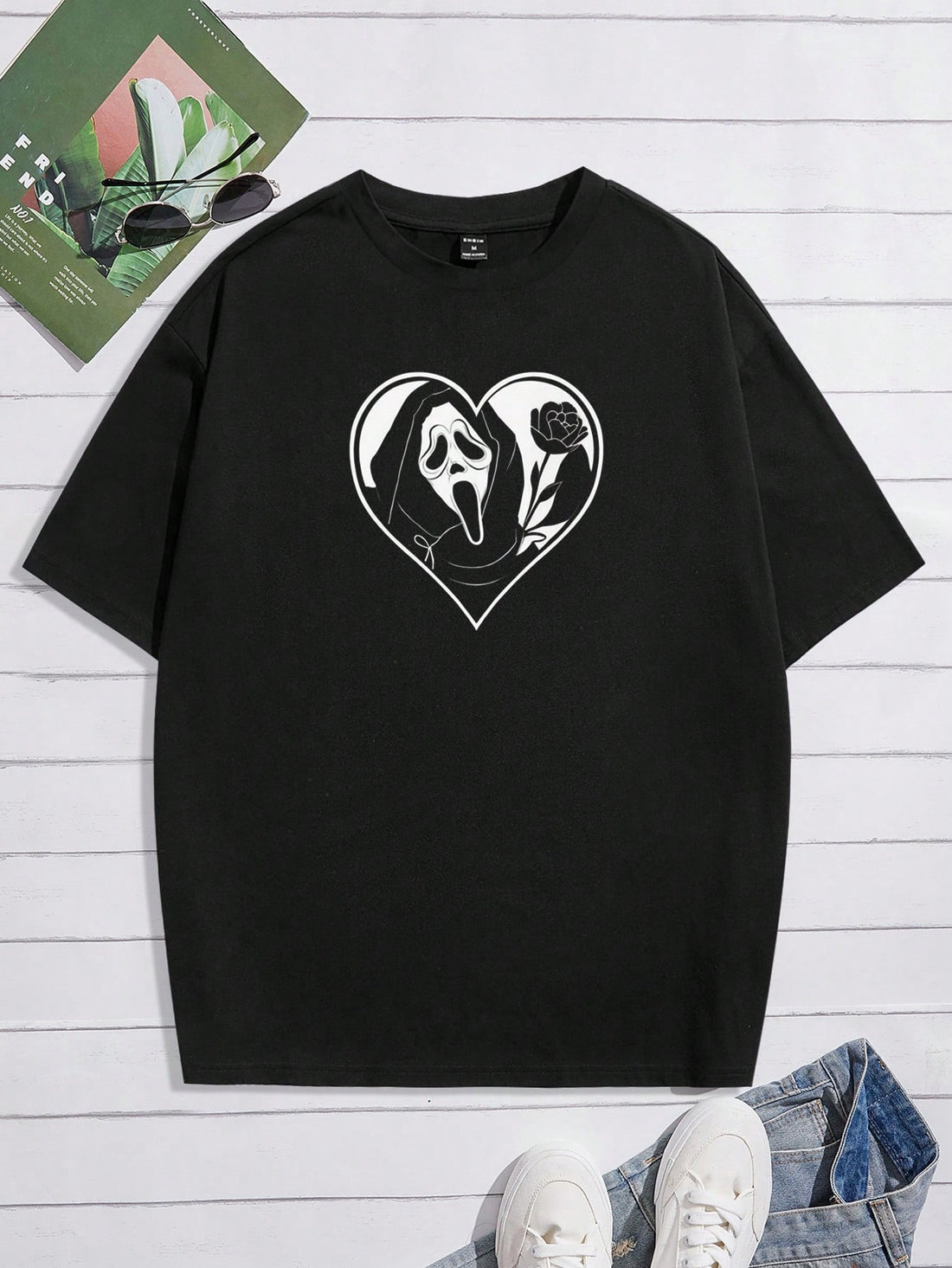 Introduce a touch of spooky style to your summer wardrobe with our Summer Chic: Men's Ghost Print Casual T-Shirt. Made from comfortable and breathable fabric, this shirt features a unique ghost print design that is sure to turn heads. Perfect for casual outings or everyday wear.