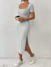 Elegance Defined: Frenchy Square Neck Maxi Dress