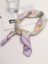 Wave Purple Satin Head Scarf - Women's Stylish Hair Accessory