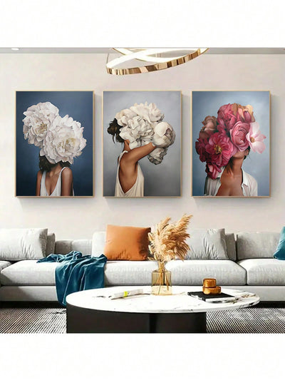 Floral Beauty: Abstract Portrait Decorative Painting Set for Women