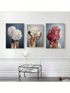 Floral Beauty: Abstract Portrait Decorative Painting Set for Women