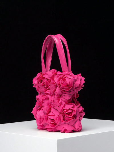 Romantic Rose Handbag: Perfect for Wedding, Parties, and Valentine's Day Gifts