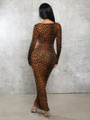 Wild and Chic: Women's Leopard Pattern Print Dress