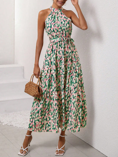 Vacay Vibes: Trendy Halter Neck Dress for Your Next Getaway