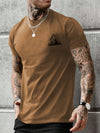 Mountain Majesty: Men's Short Sleeve T-Shirt for Outdoor Enthusiasts