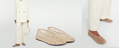 Crystal Embellished Ballet Flats: Sparkle and Shine in Rhinestone Slip-On Shoes