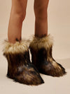 Cozy Chic: Women's Non-Slip Plush Boots with Modern Design