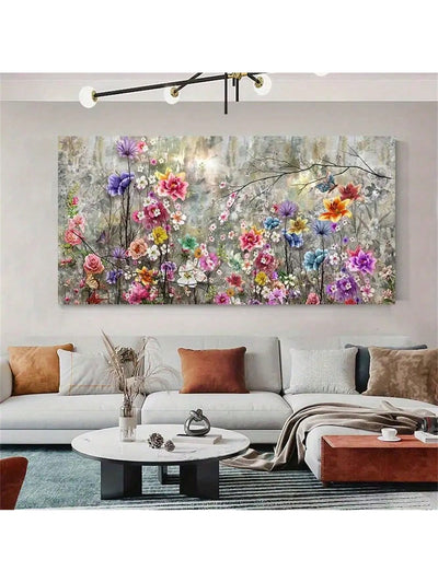 Vibrant Abstract Canvas Poster - Modern Wall Art for Trendy Home Decor