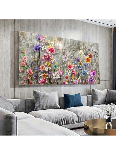 Vibrant Abstract Canvas Poster - Modern Wall Art for Trendy Home Decor