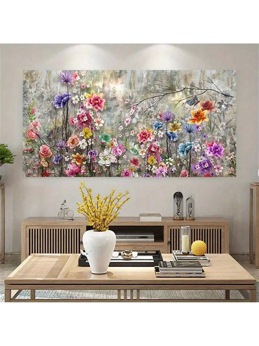 Elevate your space with our Colorful Canvas Abstract Painting. This ideal wall art décor brings vibrant energy to any bedroom, living room, or corridor, making it perfect for fall-inspired room decoration. Adorn your walls with this beautiful piece and enjoy the calming atmosphere it creates.