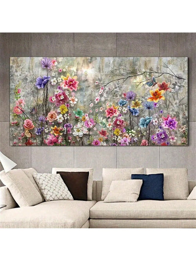 Colorful Canvas Abstract Painting: Ideal Wall Art Décor for Bedroom, Living Room, and Corridors - Fall Inspired Room Decoration