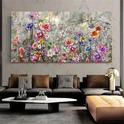 Colorful Canvas Abstract Painting: Ideal Wall Art Décor for Bedroom, Living Room, and Corridors - Fall Inspired Room Decoration