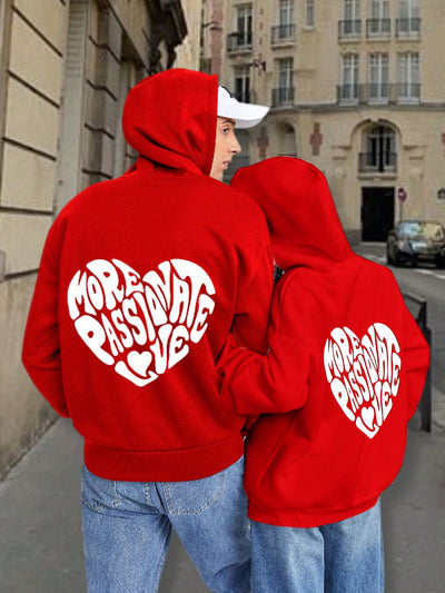 The Cozy Chic Heart Pattern Hoodie for Women is the perfect addition to any autumn/winter wardrobe. This oversized hoodie combines comfort and style with a stylish heart pattern design. Stay warm and trendy all season long with our Cozy Chic hoodie.