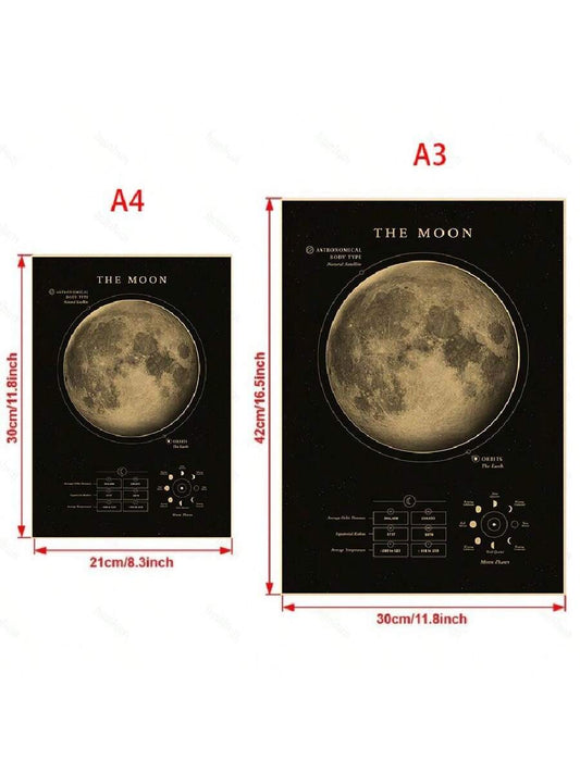 Vintage Planets and Universe Posters Set: Astronomy Artwork for Every Room