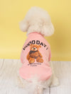 Cozy Bear Printed Sweater for Small Pets - Perfect for Both Indoor and Outdoor Wear