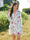 Blooming Beauty: Ladies Long Sleeve Floral Print Dress