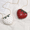 Sweet Strawberry Love: Heart-Shaped Chain Shoulder Crossbody Bag - Perfect Date Gift