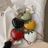 Sweet Strawberry Love: Heart-Shaped Chain Shoulder Crossbody Bag - Perfect Date Gift