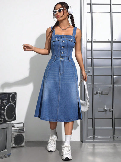 Denim Spaghetti Strap Dress: Effortless Style for Every Occasion