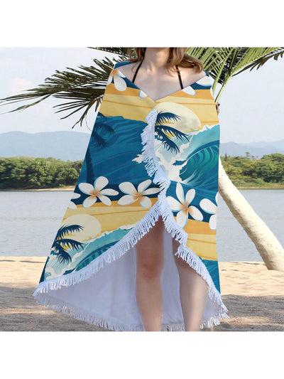 Tropical Paradise Circular Beach Towel: Your Ultimate Summer Essential