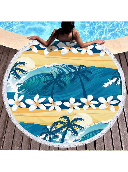 Discover the ultimate summer essential with the Tropical Paradise Circular <a href="https://canaryhouze.com/collections/towels" target="_blank" rel="noopener">Beach Towel</a>. Made from soft and absorbent material, this towel will keep you dry and comfortable during your beach vacations. Its circular shape provides ample space for lounging and its vibrant tropical design adds a touch of paradise to your beach days.