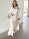 Chic and Comfortable: Oversized Maxi Shirt Dress for Women