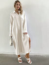 Chic and Comfortable: Oversized Maxi Shirt Dress for Women