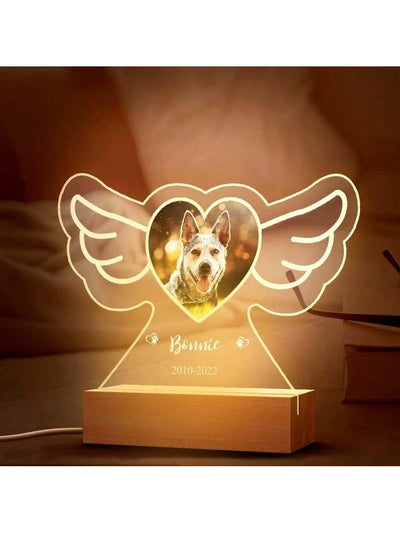 Custom Pet Memorial Gift: Personalized Photo Frame for Beloved Pets - In Memory of Dog or Cat