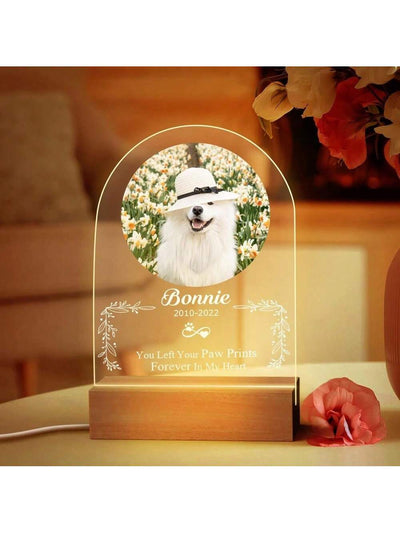 Custom Pet Memorial Gift: Personalized Photo Frame for Beloved Pets - In Memory of Dog or Cat