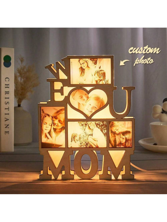 Surprise Mom with our Personalized MOM Night Lamp! This unique home desk decoration is the <a href="https://canaryhouze.com/collections/wooden-arts?sort_by=created-descending" target="_blank" rel="noopener">perfect gift</a> for Mother's Day, birthday, or anniversary. Personalize it for Mom, Grandma, or Stepmom to make it extra special. Show your love with this one-of-a-kind gift. %100 satisfaction guaranteed.