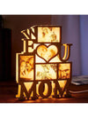 Personalized MOM Night Lamp: A Unique Home Desk Decoration and Perfect Mother's Day, Birthday, or Anniversary Gift for Mom, Grandma, or Stepmom