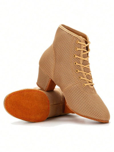 High Top Latin Dance Shoes: Stylish Salsa and Jazz Dancing Boots for Women