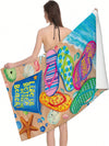 Versatile Printed Microfiber Beach Towel: Your All-in-One Beach Essential