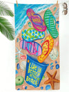 Versatile Printed Microfiber Beach Towel: Your All-in-One Beach Essential