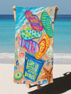 Versatile Printed Microfiber Beach Towel: Your All-in-One Beach Essential