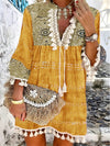 Desert Dreamer: Women's Tassel Decorated Western Style Dress